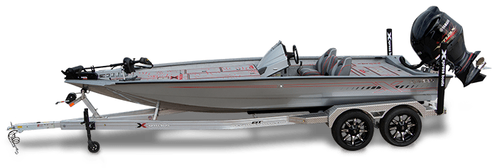 X21Pro bass boat on trailer