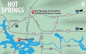 Map of Hot Springs area