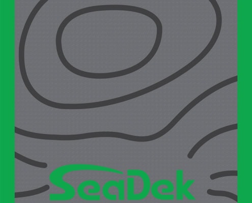 XProBass SeaDek Dark Grey with Lime