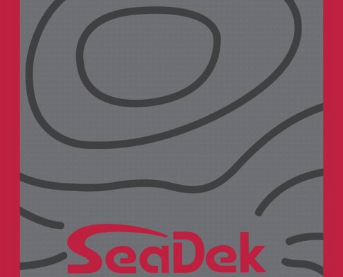XProBass SeaDek Dark Grey with Red